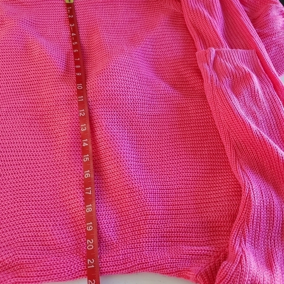 Almost Famous Pink Sweater Size 3X Knot Twist Detail Coquette Balletcore NEW - Picture 11 of 16